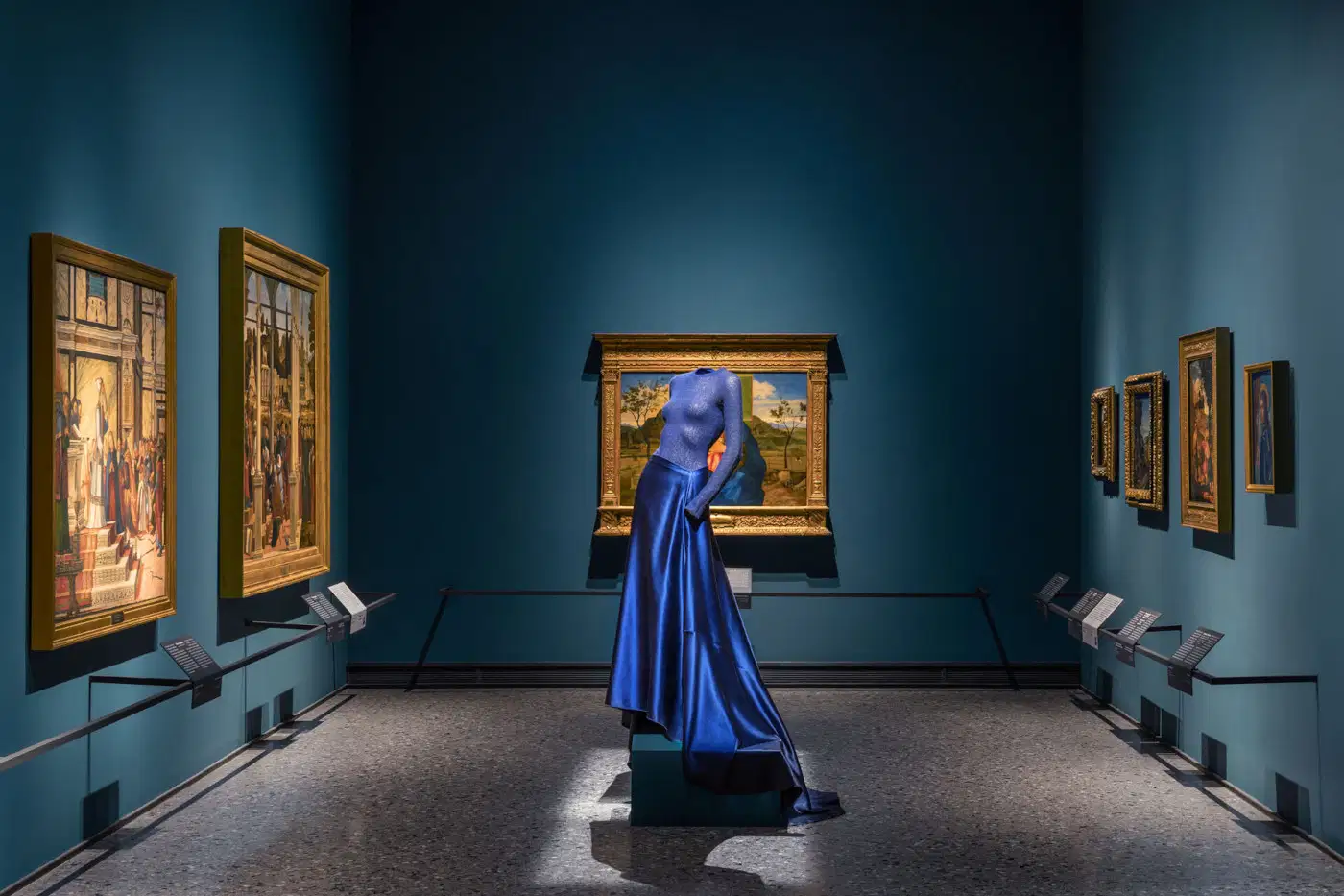 Sala di Brera con allestimento